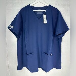 NWT Figs top casma three pocket AYA healthcare navy size 4XL